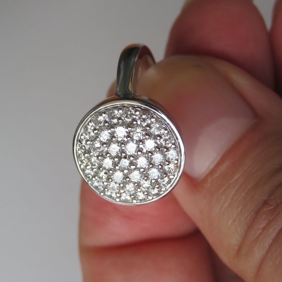 KC DESIGNS 14K Diamond Circle Cluster Ring Size 6.5 - Picture 8 of 15